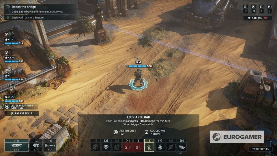 Gears Tactics best skills and build for Support